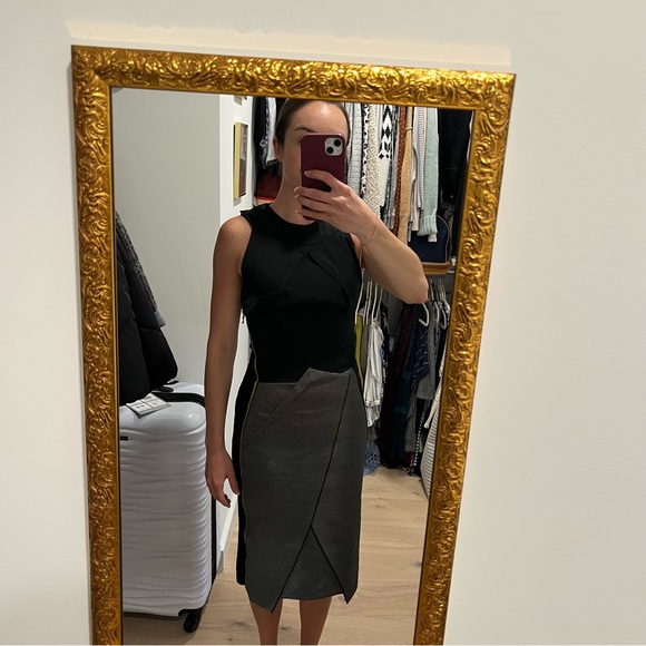 Roland Mouret black midi dress - Picture 3 of 9